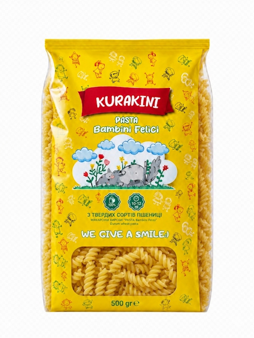 Макаронні вироби з твердих сортів пшениці фігурні ТМ "KURAKINI" 500гр.
